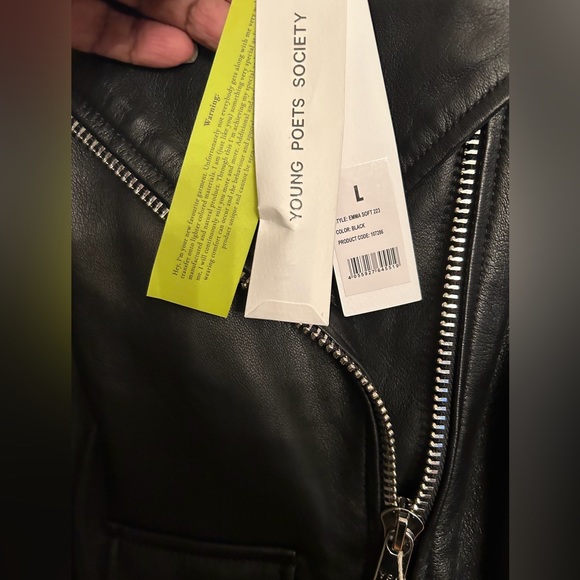 New Classic Leather Motorcycle Jacket Size M/L - Picture 7 of 13